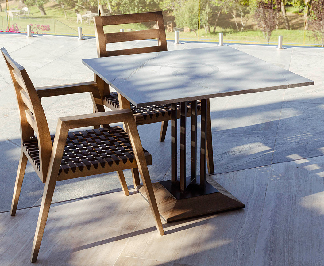 Chairs design. Gate`s dining chairs have been designed by Dr Yuliya Gaiduk and manufactured by Pierre Cronje fine furniture company